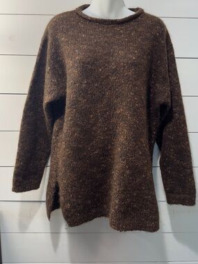 Cozy Brown Women's Crewneck Sweater